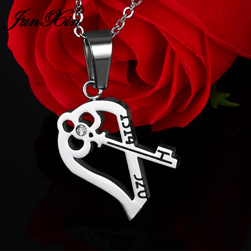 CPA1-Love Key Combination Couple Necklace