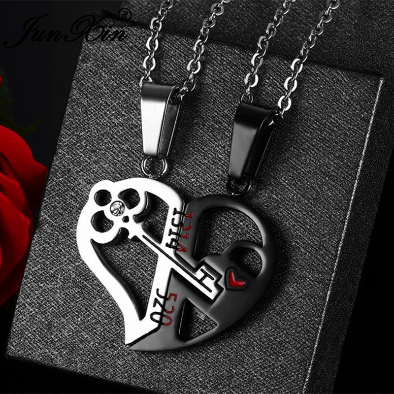 CPA1-Love Key Combination Couple Necklace