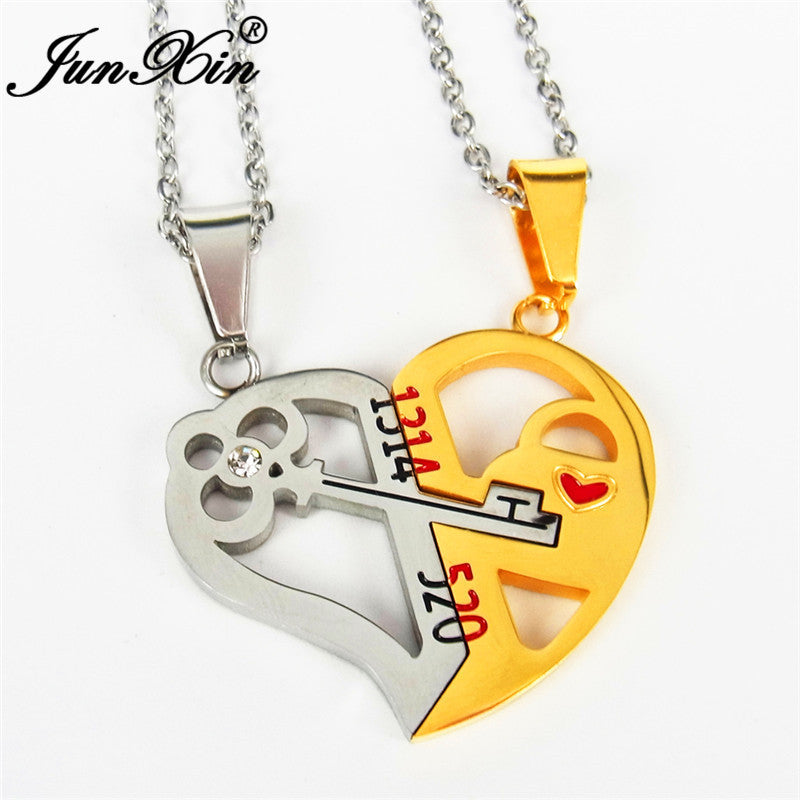 CPA1-Love Key Combination Couple Necklace